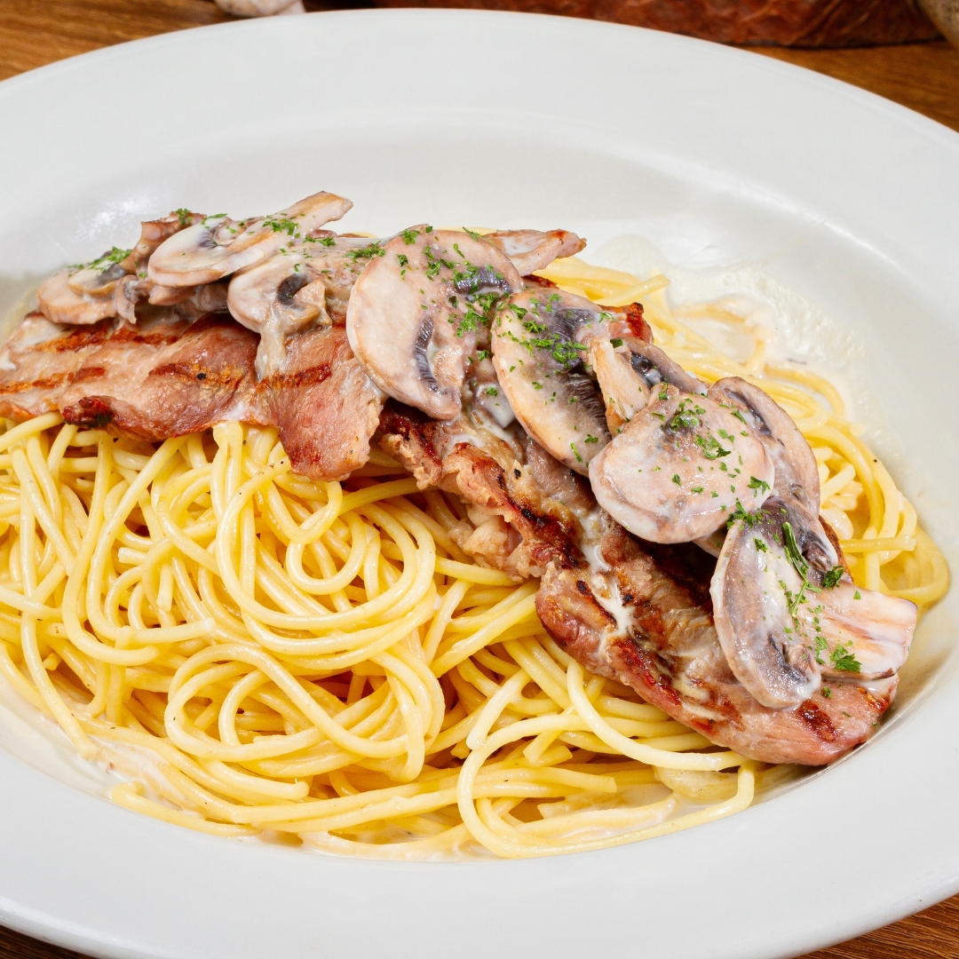 ESPAGUETTI POLLO CAMARON